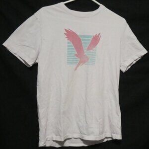 AMERICAN EAGLE - Super Soft - Standard Fit | small | Graphic Light Pink T-Shirt